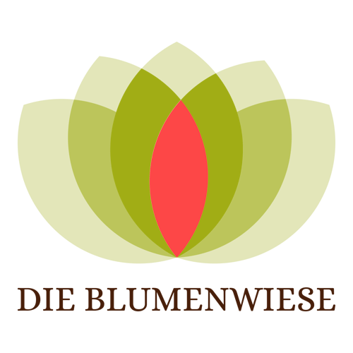 Ein Logo für einen Blumenladen namens Die Blumenwiese.