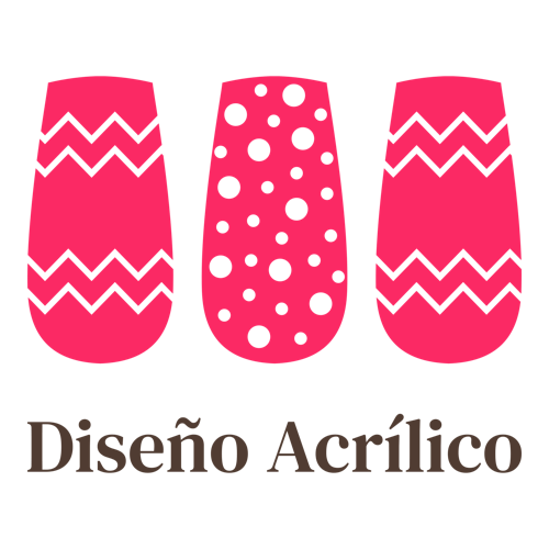 Logo de un salón de uñas llamado "Diseño Acrílico".
