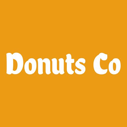 Logotipo para uma loja de donuts chamada Donuts Co.