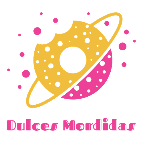 Logos para negocios de donas para un negocio de donas llamado "Dulces Mordidas".
