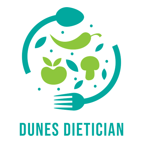 Arabic logo for a business called Dunes Dietician.