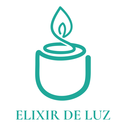 Logo para velas de una empresa llamada Elixir de Luz.