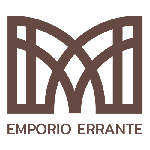 Logo para un negocio de manualidades de una empresa llamada Emporio del Errante.