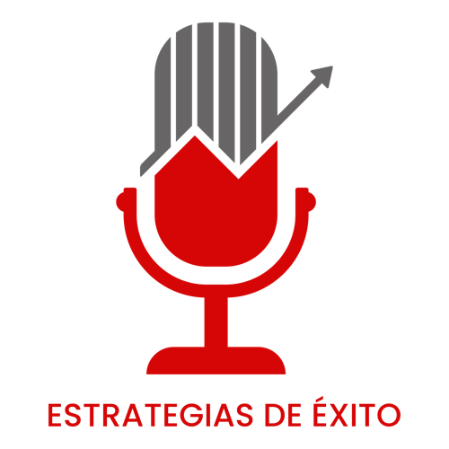 Logo para podcast llamado Estrategias de Éxito.
