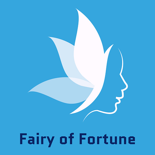 Lucky logo for a business called Fairy of Fortune.