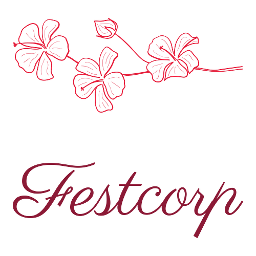 Logotipo para um espaço para eventos chamado Festcorp.