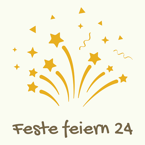 Ein Logo für einen Dekoladen namens Feste feiern 24.