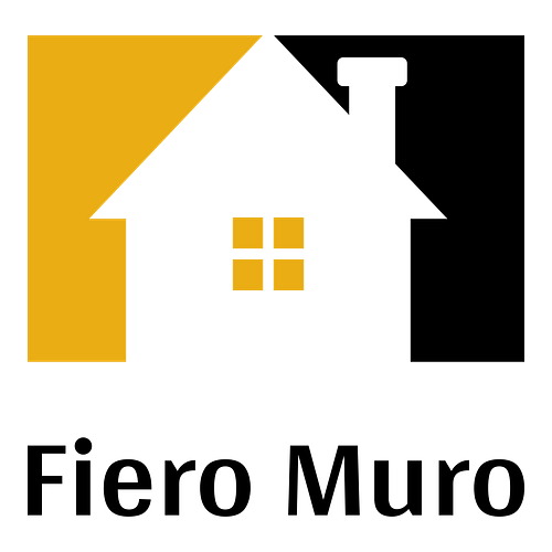 Un logo per un'impresa di costruzioni che si chiama Fiero Muro.