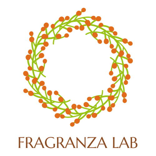 Un logo per un’attività artigianale che si chiama Fragranza Lab.