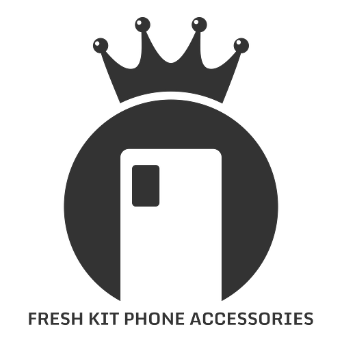 Mobile phone accessory logo for a business called Fresh Kit Phone Accessories.