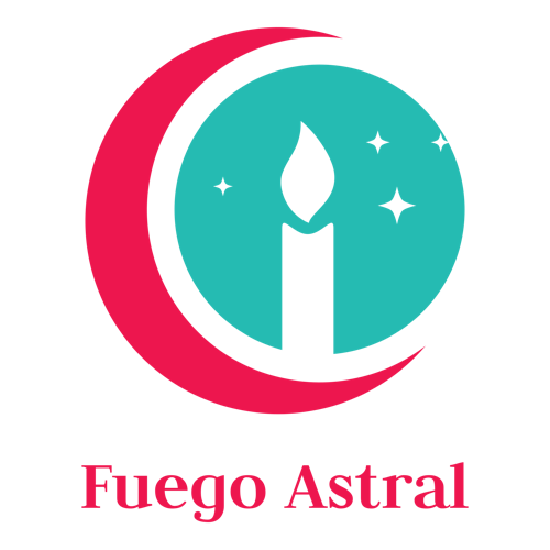 Logo para velas de una empresa llamada Fuego Astral.