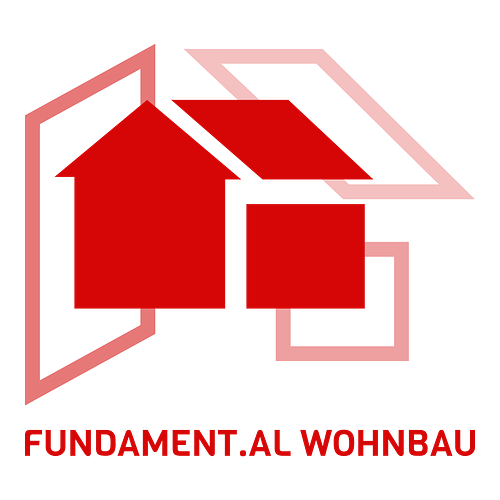 Ein Logo für ein Bauunternehmen namensFundament.al Wohnbau.