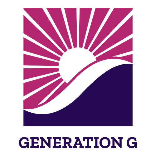 Ein Logo für ein Seniorenzentrum namens Generation G.