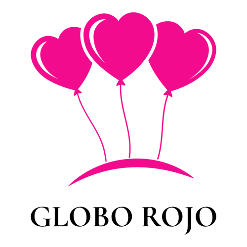 Logo de una empresa de organización de eventos llamada "Globo Rojo".