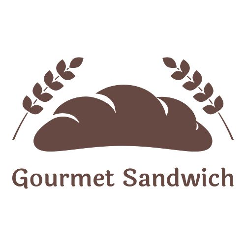 Random logo for a business called Gourmet Sandwich.