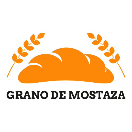 Logo cristiano de una empresa llamada Grano de Mostaza.