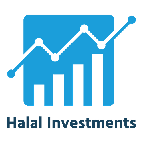 Arabic logo for a business called Halal Investments.