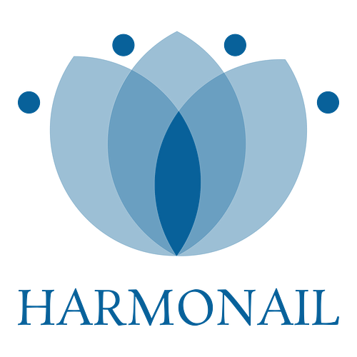 Un logo d'onglerie pour une entreprise appelée Harmonail.