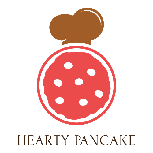 Random logo for a business called Hearty Pancake.