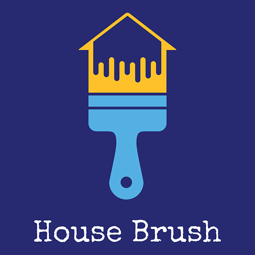 Random logo for a business called House Brush.
