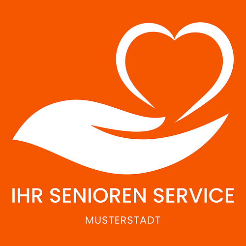 Ein Logo für ein Seniorenzentrum namens Ihr Senioren Service Musterstadt.
