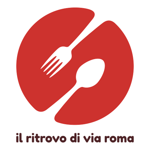 Un logo per un ristorante che si chiama Il Ritrovo di Via Roma.