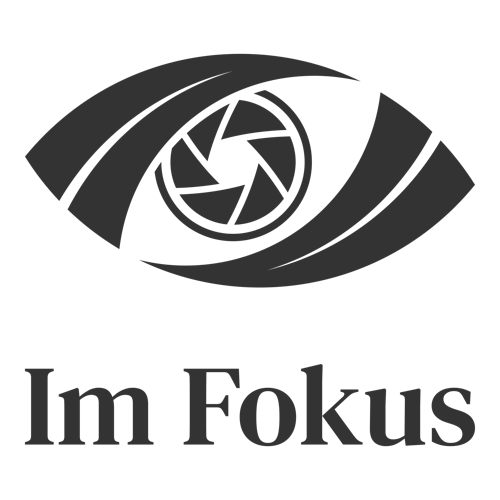 Ein Fotografie-Logo für eine Firma namens Im Fokus.