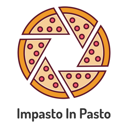 Un logo per una pizzeria che si chiama Impasto in Pasto.
