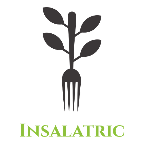 Un logo per un ristorante che si chiama Insalatric.