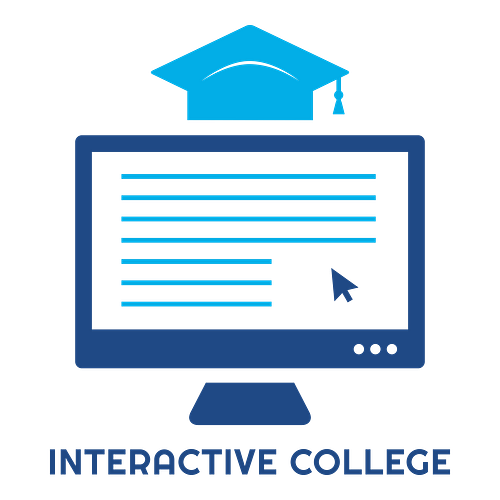 Random logo for a business called The Interactive College.