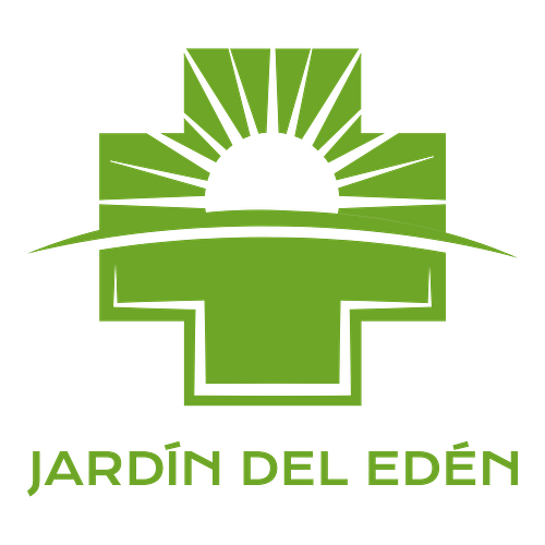 Logo cristiano de una empresa llamada Jardín del Edén.