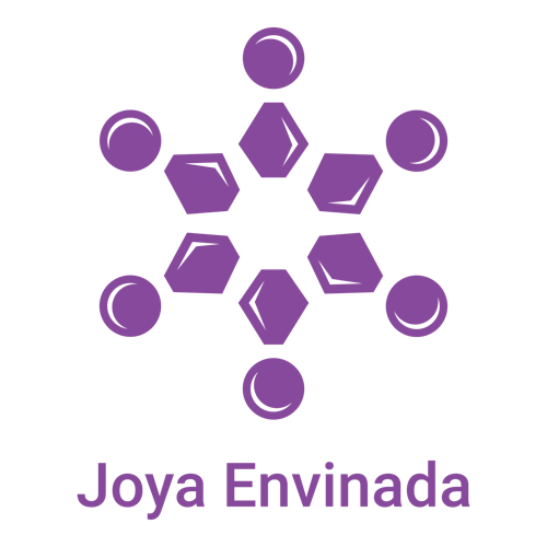 Logo para un negocio de manualidades de una empresa llamada Joya Envinada.