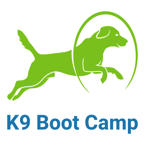 Ein Logo für eine Hundeschule namens K9 Boot Camp.