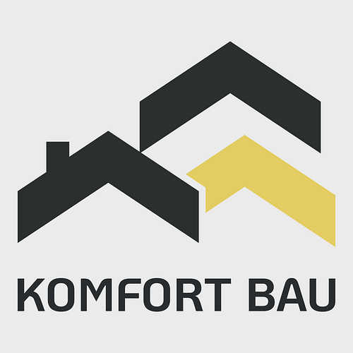 Ein Logo für ein Bauunternehmen namens Komfort Bau.