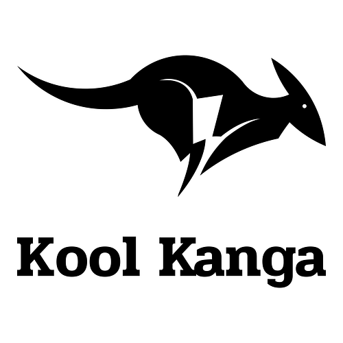 Cute logo for a business called Kool Kanga.
