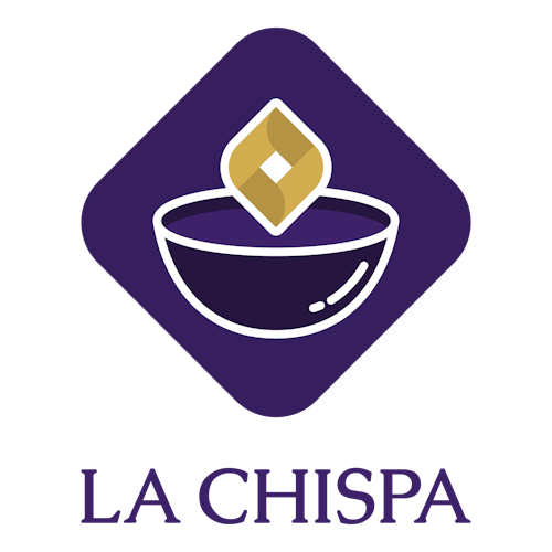 Logo para velas de una empresa llamada La Chispa.