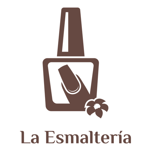 Logo de un salón de uñas llamado "La Esmaltería".