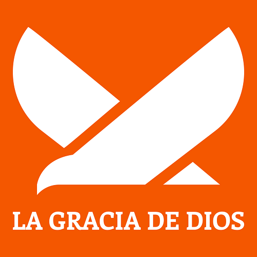 Logo cristiano de una empresa llamada La Gracia de Dios.