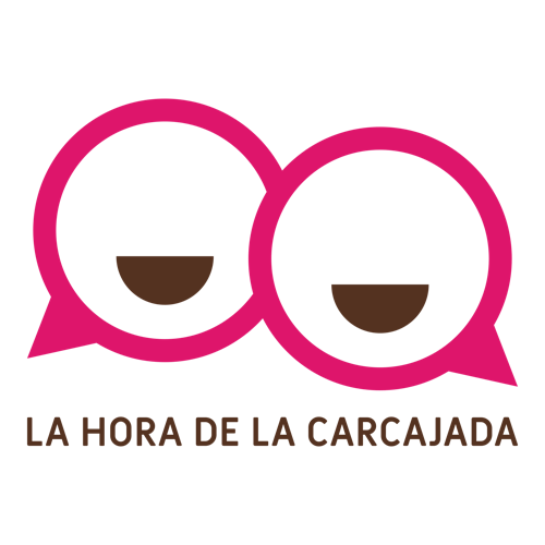 Logo para podcast llamado La Hora de la Carcajada.