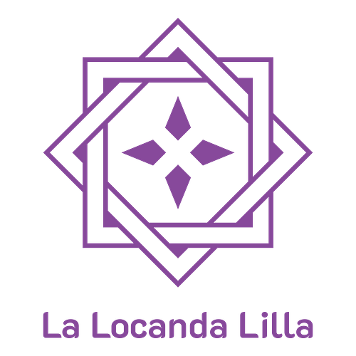 Un logo per un bed and breakfast che si chiama La Locanda Lilla.