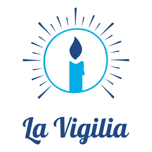 Logo para velas de una empresa llamada La Vigilia.