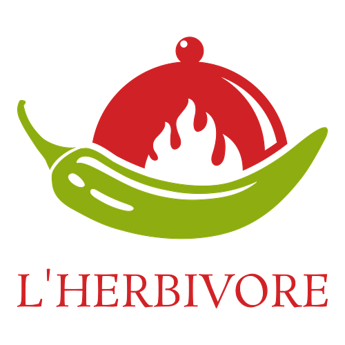 Un logo de restaurant pour une entreprise appelée L'Herbivore.