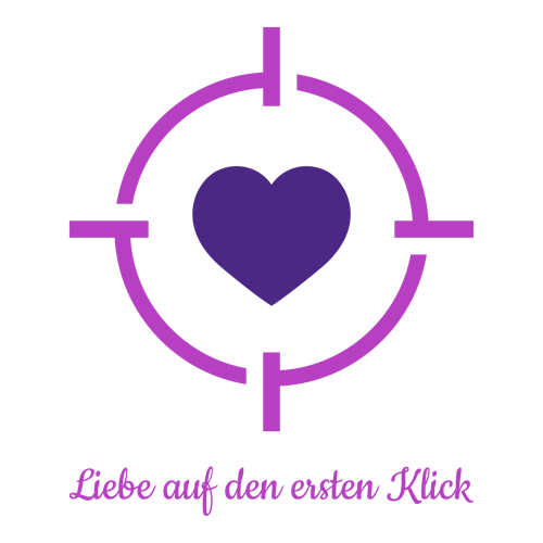 Ein Fotografie-Logo für eine Firma namens Liebe auf den ersten Klick.