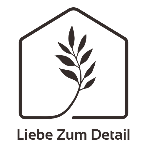Ein Logo für einen Dekoladen namens Liebe zum Detail.