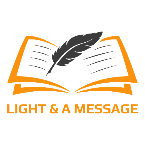 Islamic logo for a business called Light & A Message.