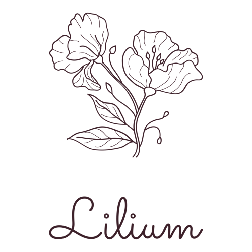 Ein Logo für einen Blumenladen namens Lilium.