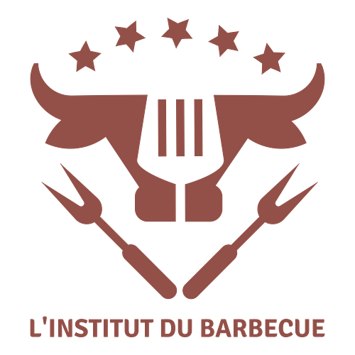 Un logo de restaurant pour une entreprise appelée L'Institut du Barbecue.