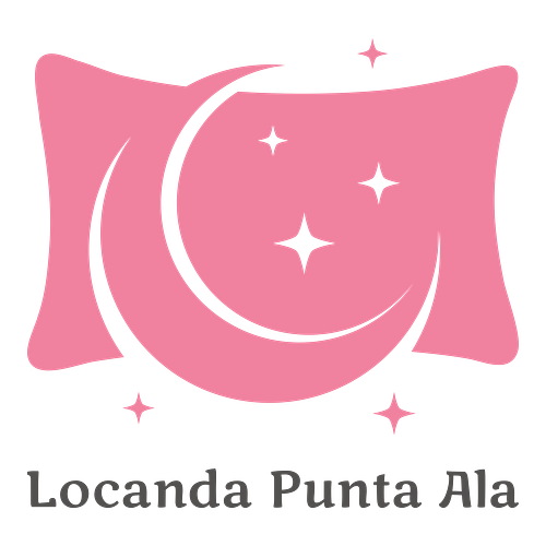 Un logo per un bed and breakfast che si chiama Locanda Punta Ala.