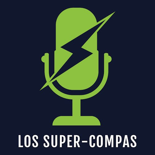 Logo para podcast llamado Los Super-Compas.