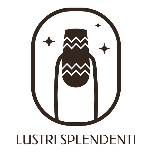 Un logo per un salone per le unghie che si chiama Lustri Splendenti.